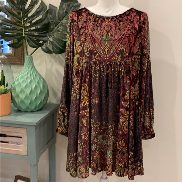 Last one!!!NWT Free People Velvet Minidress M cco$ - Picture 3 of 14